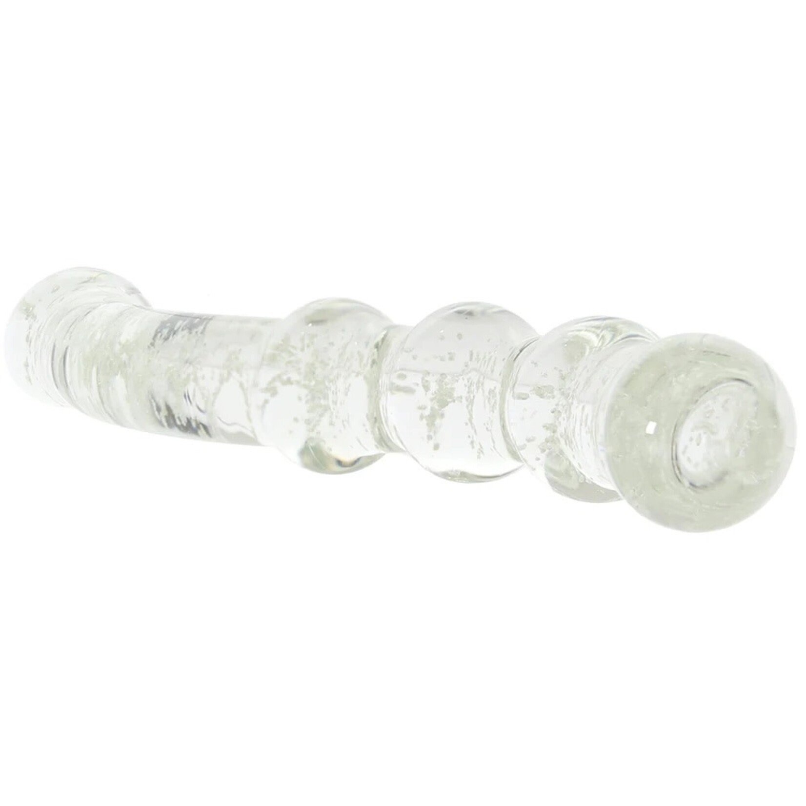 WHIPSMART GLOW IN THE DARK BEADED GLASS DOUBLE DILDO