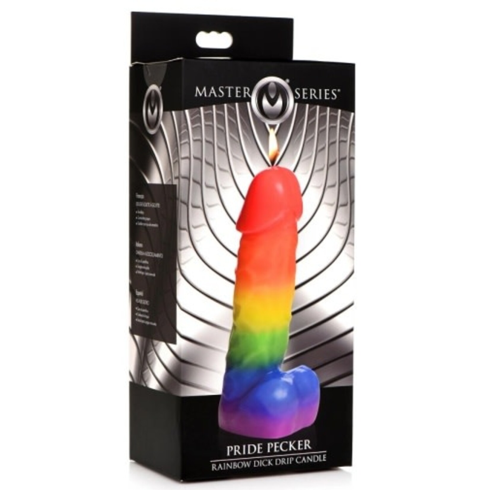 MASTER SERIES MASTER SERIES - PRIDE PECKER RAINBOW DRIP CANDLE