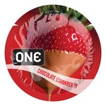 ONE ONE CONDOMS FLAVORWAVES - CHOCOLATE STRAWBERRY