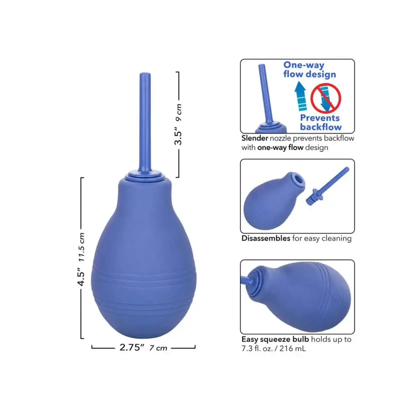 CALEXOTICS CHEEKY ONE-WAY FLOW DOUCHE - PURPLE