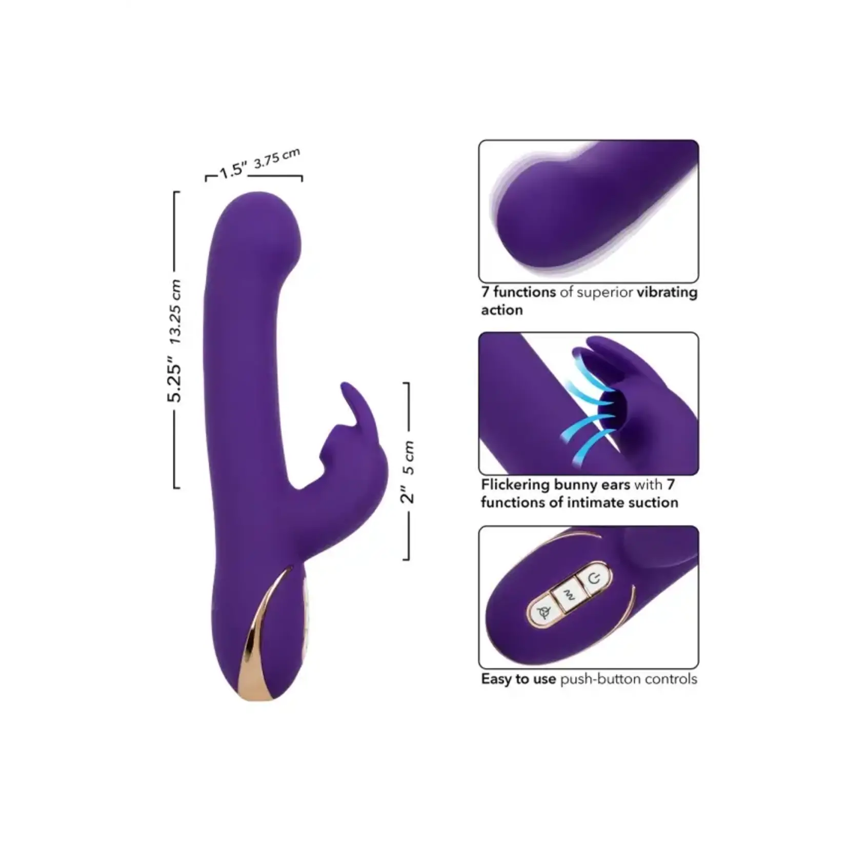 CALEXOTICS JACK RABBIT SIGNATURE SILICONE SUCTION RABBIT