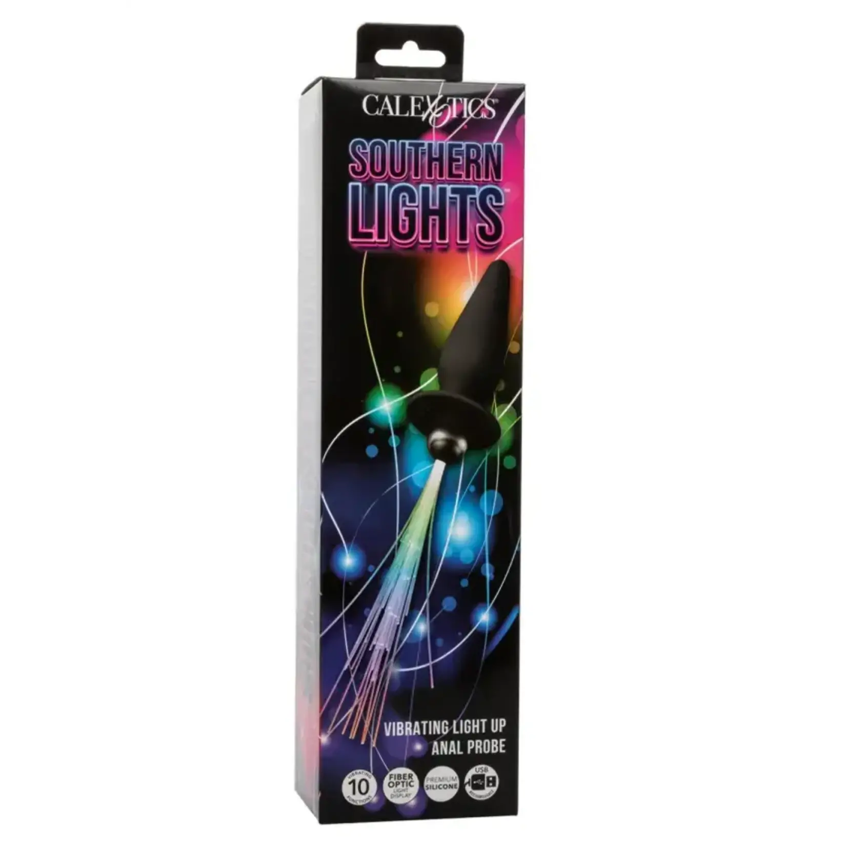 CALEXOTICS SOUTHERN LIGHTS VIBRATING BUTT PLUG IN BLACK