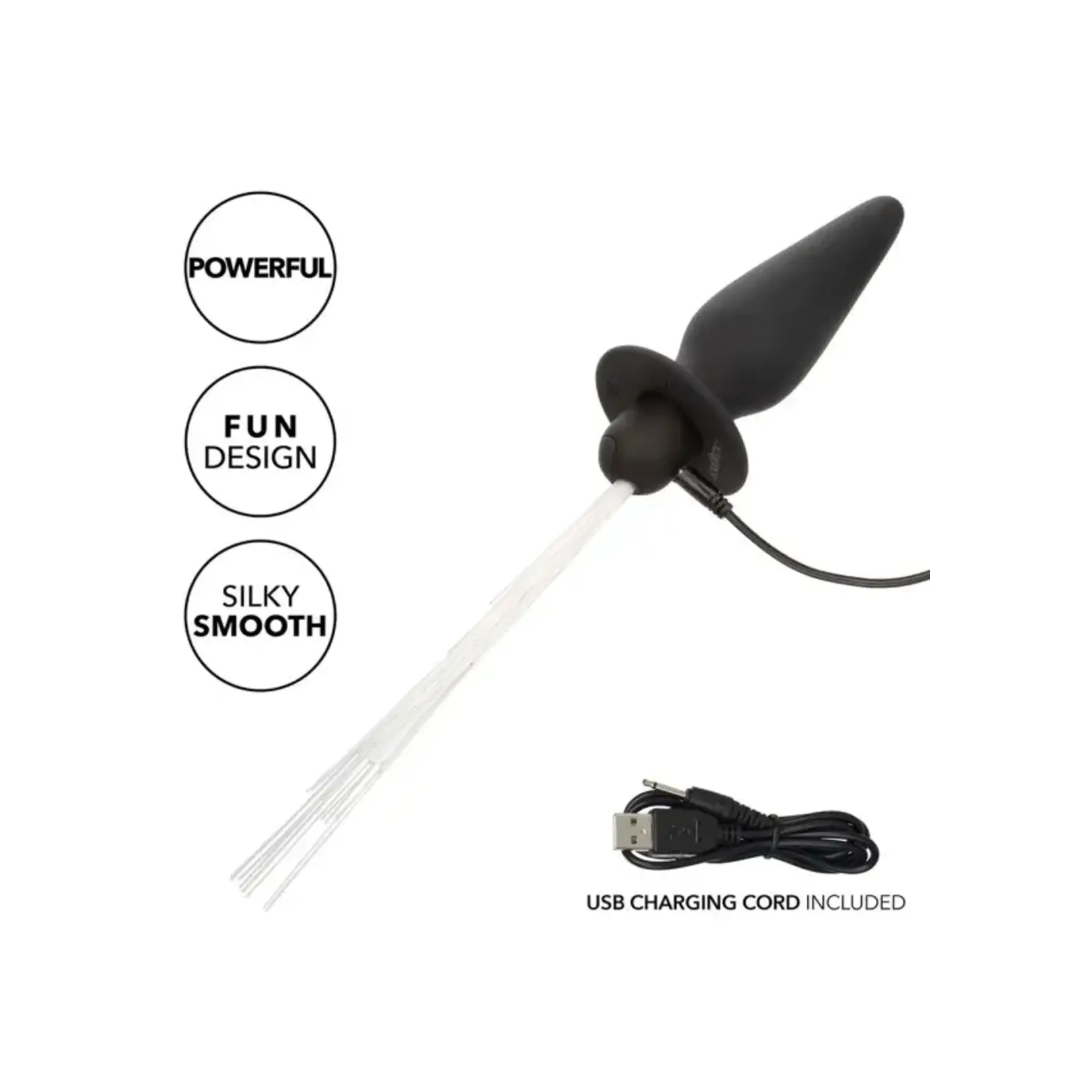 CALEXOTICS SOUTHERN LIGHTS VIBRATING BUTT PLUG IN BLACK