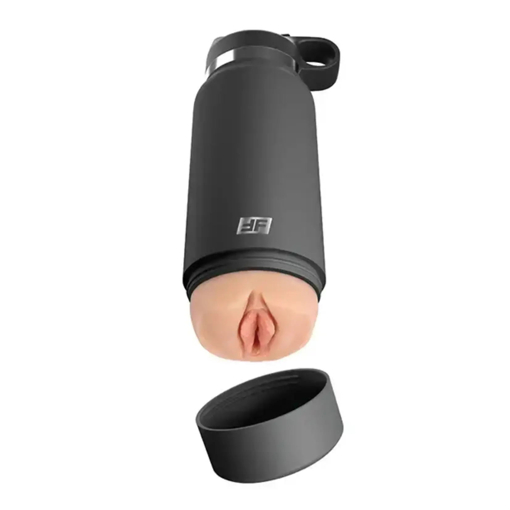 PDX PDX PLUS GREY F*CK FLASK DISCREET STROKER IN LIGHT