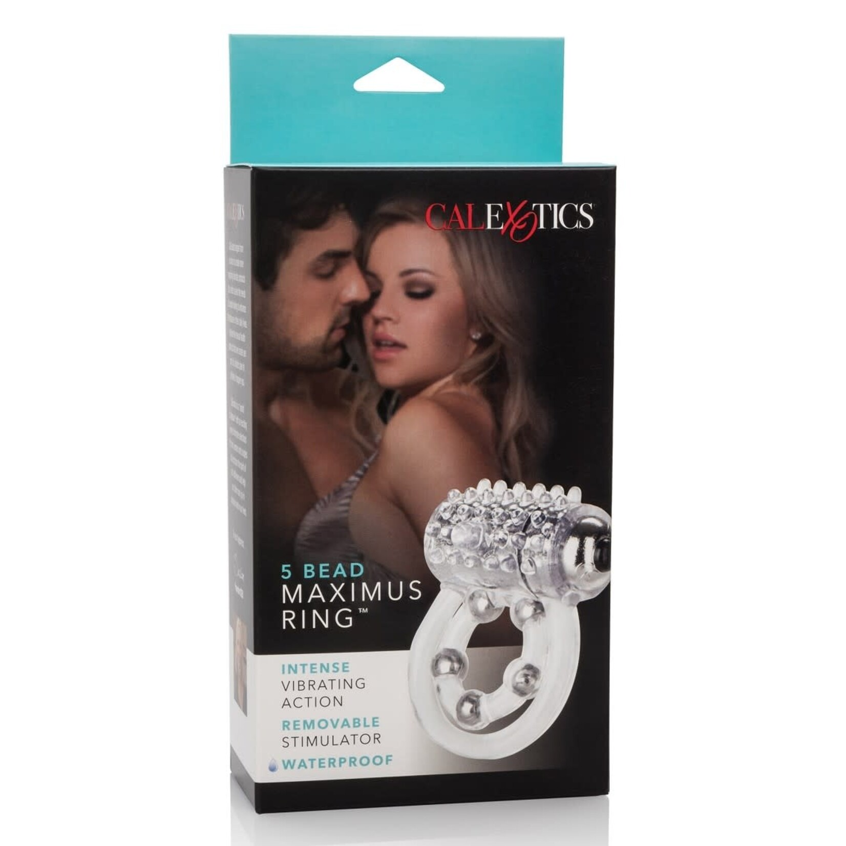 CALEXOTICS 5 BEAD MAXIMUS RING - CLEAR