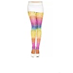 MUSIC LEGS MUSIC LEGS -  CROSS BONE DESIGN LEGGINGS RAINBOW O/S