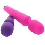 BOGO! SILICONE WAND VIBES IN PURPLE & PINK