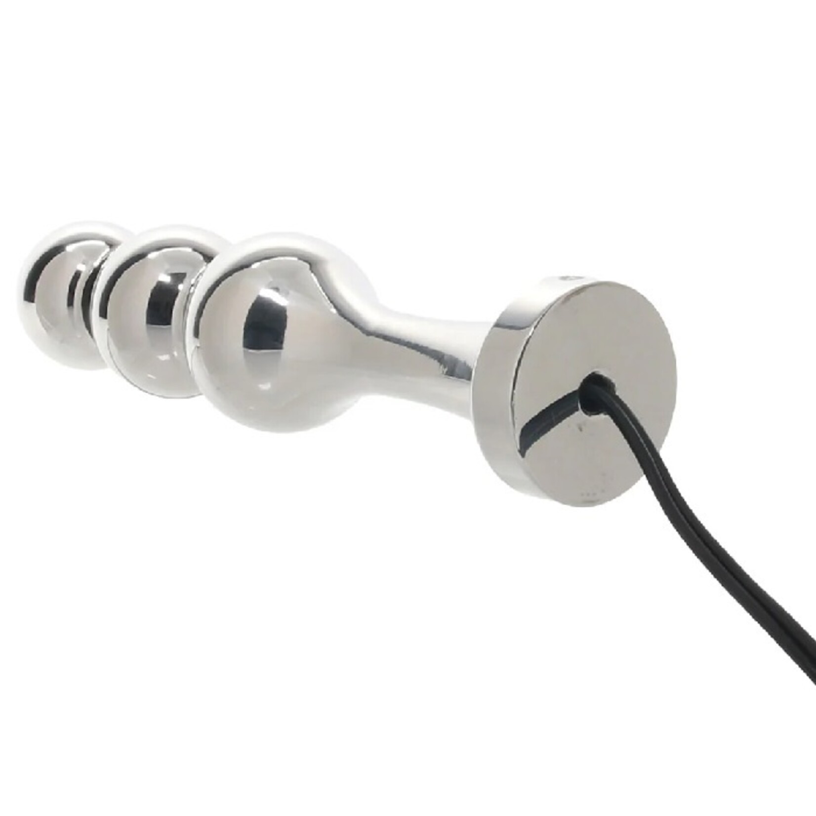 BOLD BORIS BEADED METAL E-STIM PLUG