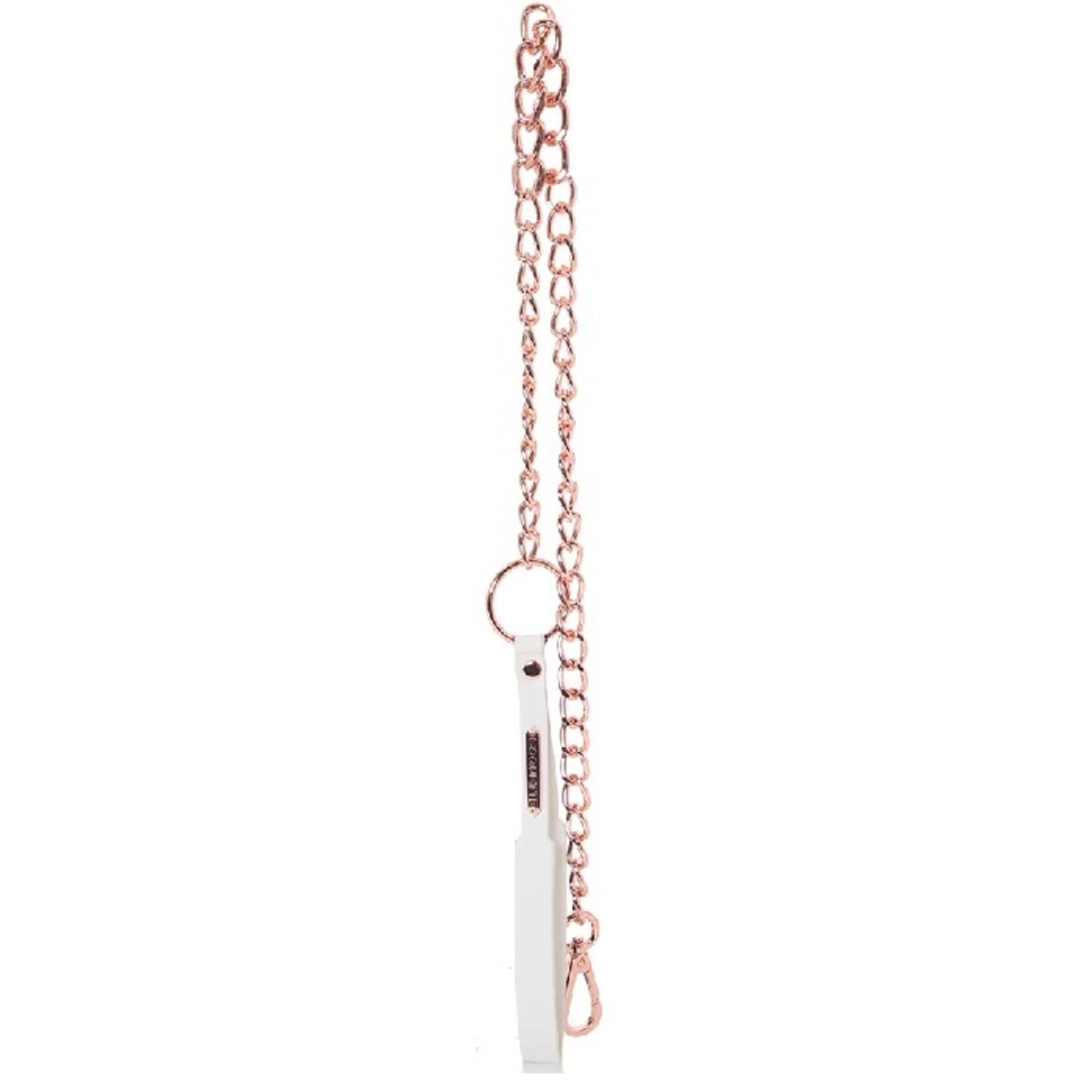COQUETTE CHAIN LEASH IN WHITE