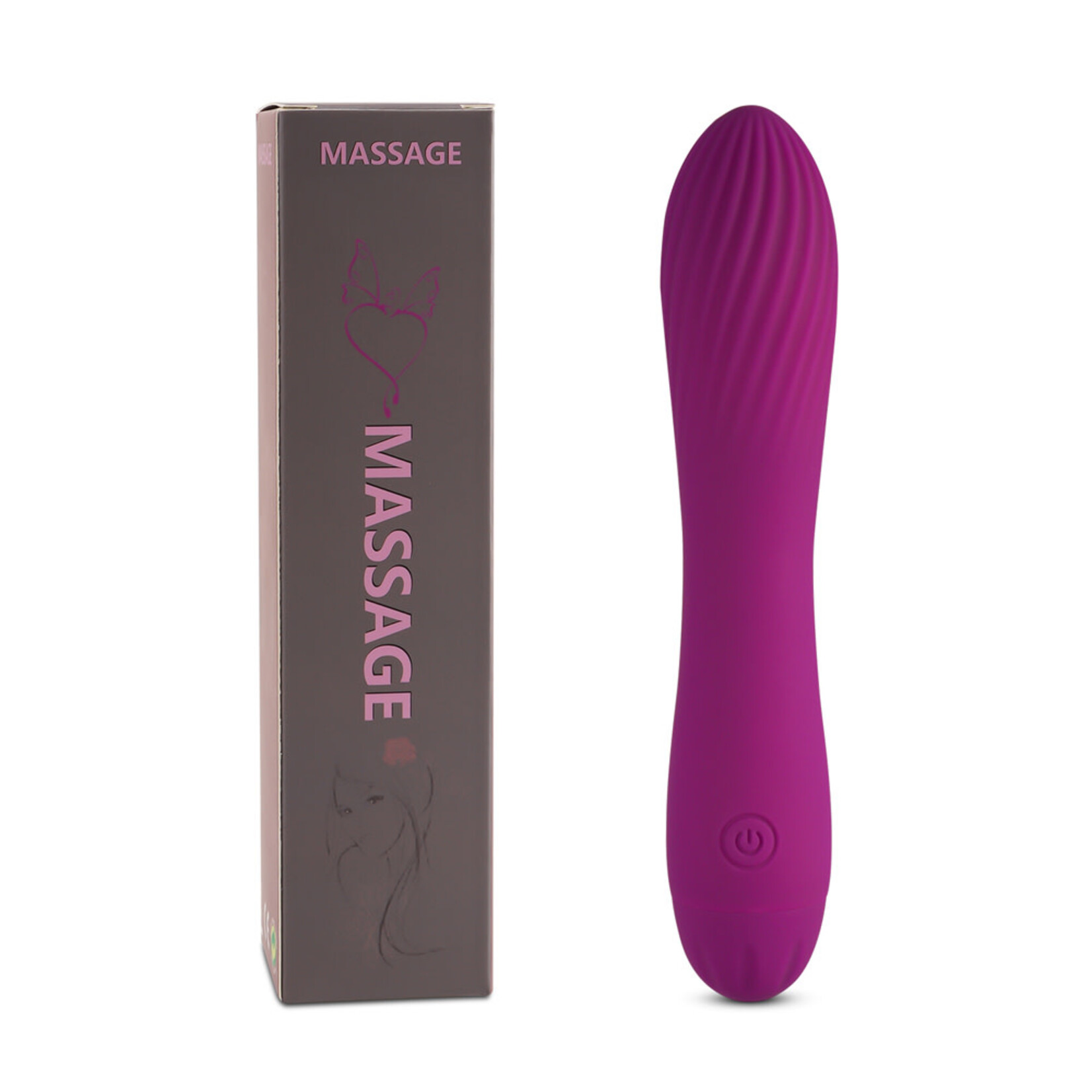 10 SPEEDS RECHARGEABLE SILICONE PURPLE COLOR CLASSIC VIBRATOR
