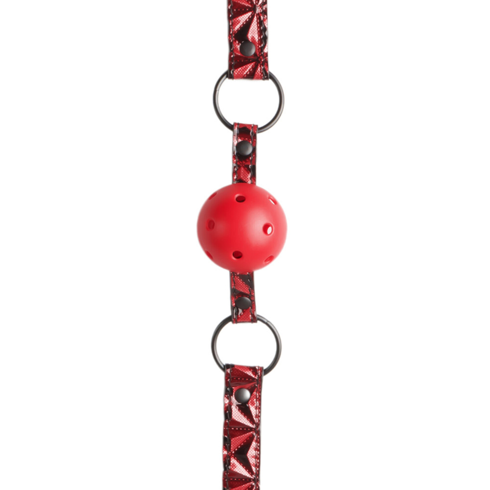 RED COLOR EMBOSSED BALL GAG