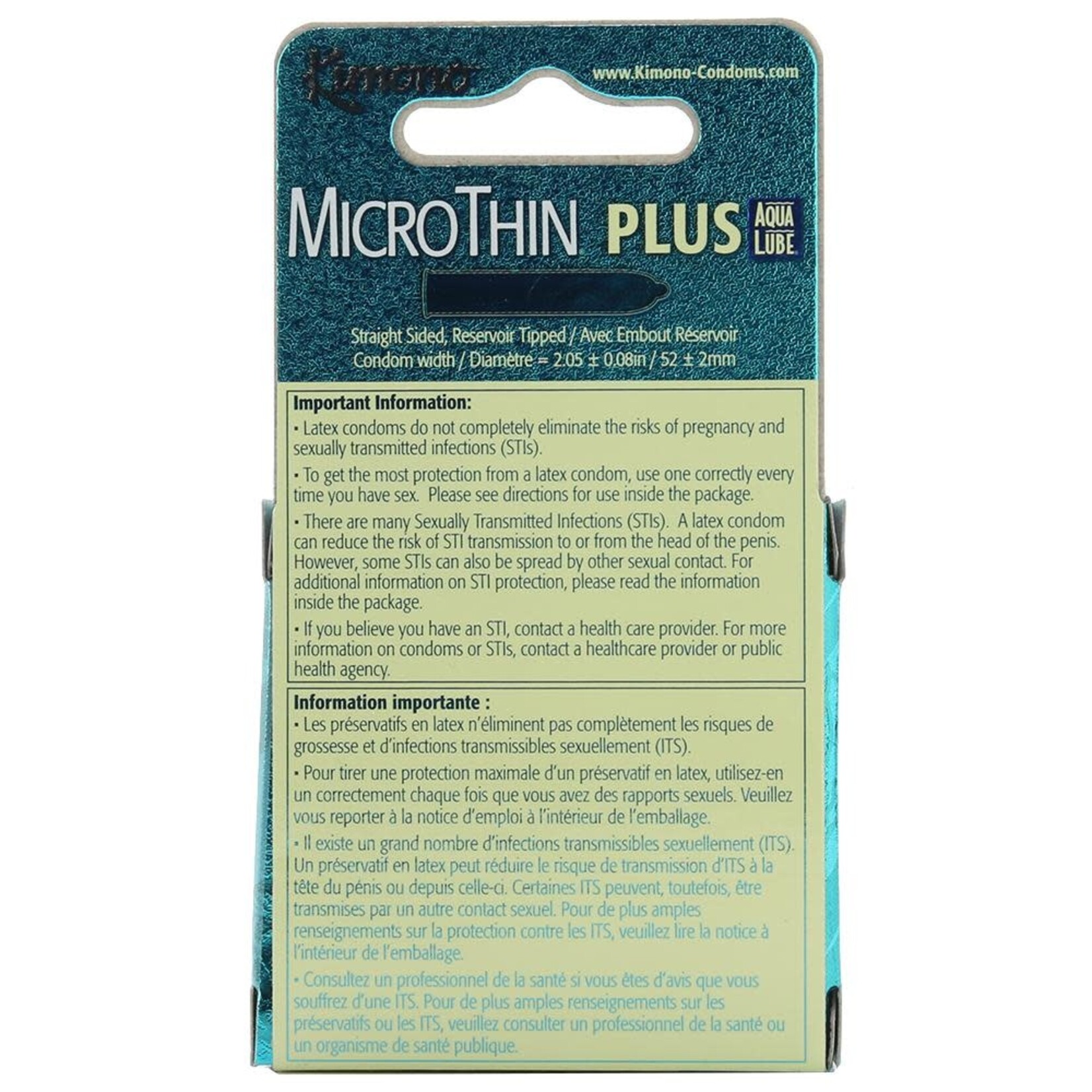 KIMONO KIMONO - MICRO THIN PLUS (AQUA BOX)  x3