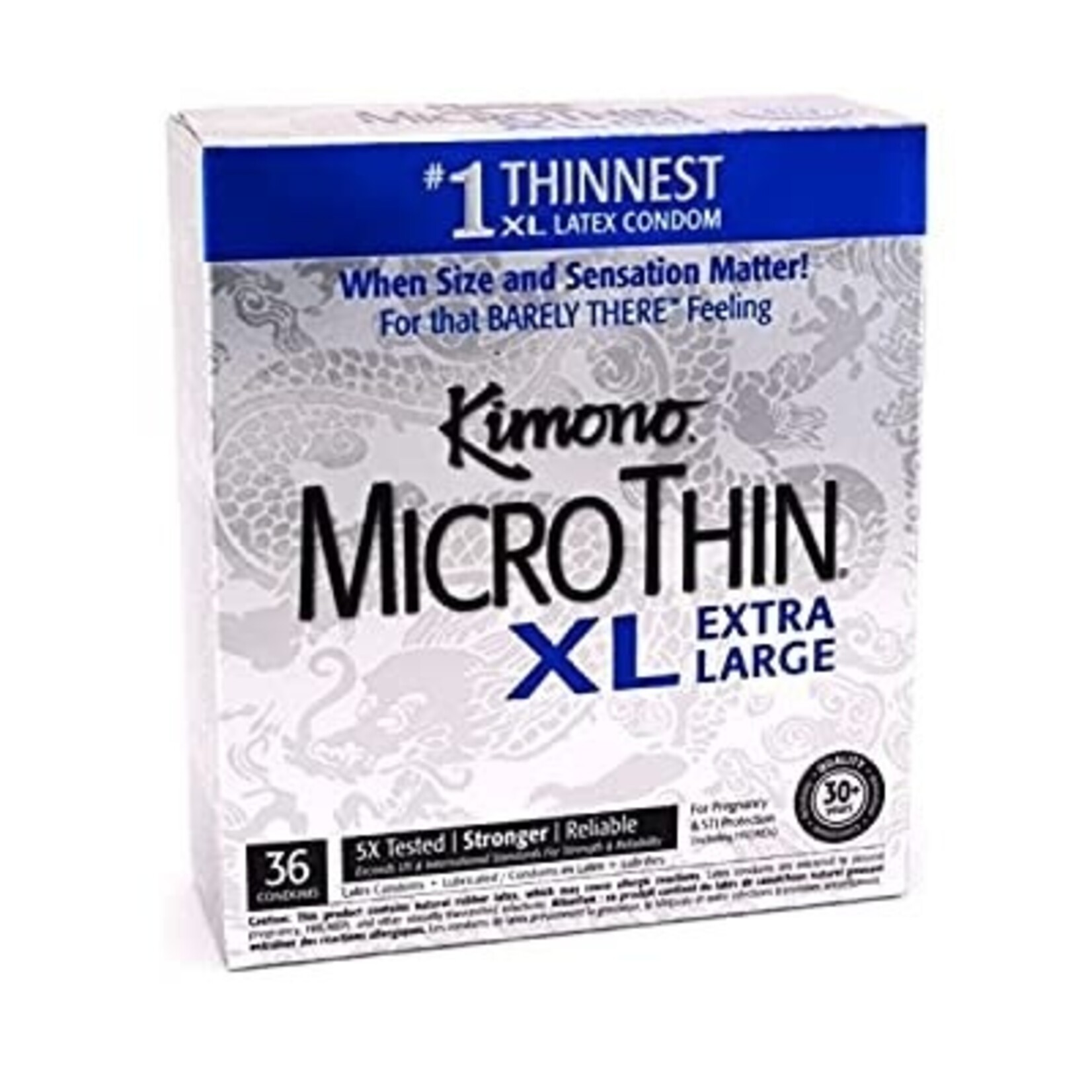 KIMONO KIMONO - MICRO THIN XL (SILVER BOX) x12