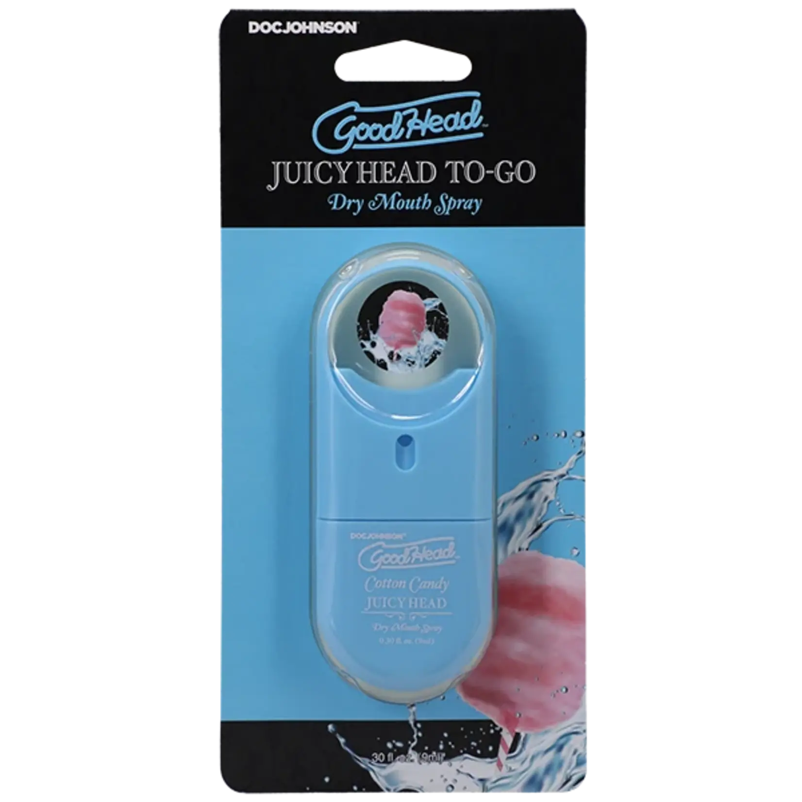 DOC JOHNSON GOODHEAD JUICY HEAD DRY MOUTH SPRAY TO-GO COTTON CANDY .30 FL.OZ.
