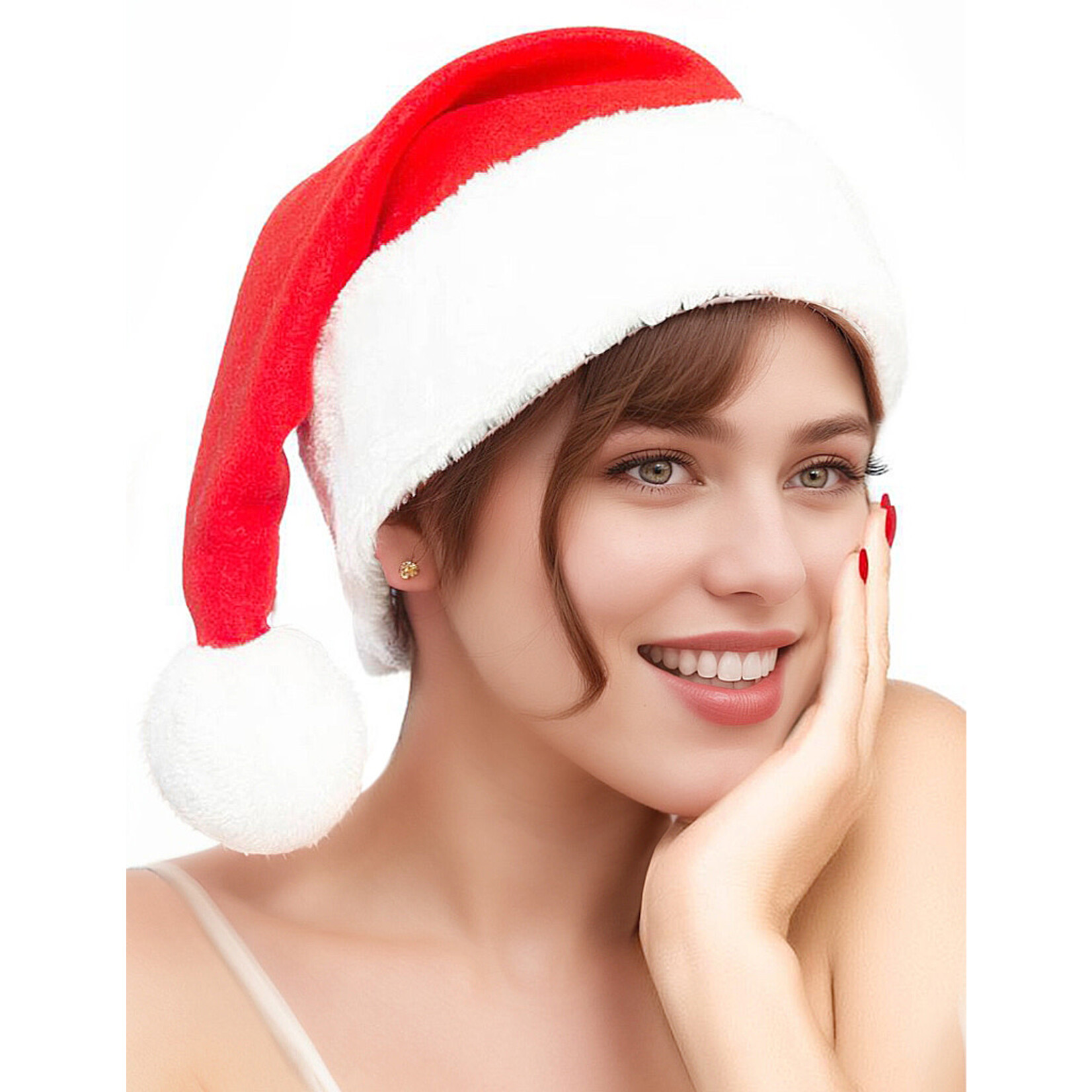 OH YEAH! OH YEAH! -  HIGH QUALITY PLUSH SANTA HAT AS SHOWN