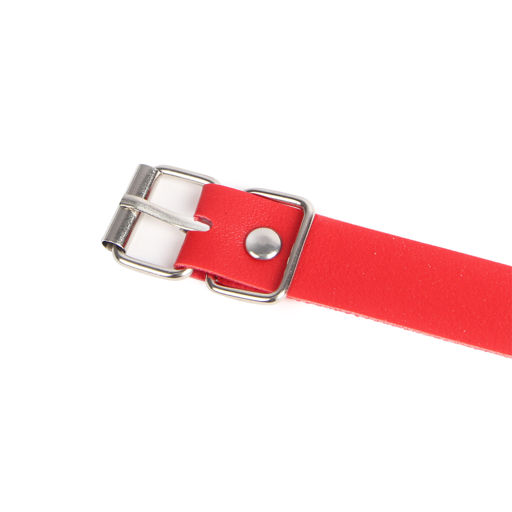 OH YEAH! OH YEAH! -  RED LEATHER BDSM BREATHABLE MOUTH GAG MATERIAL:PP+PU RED