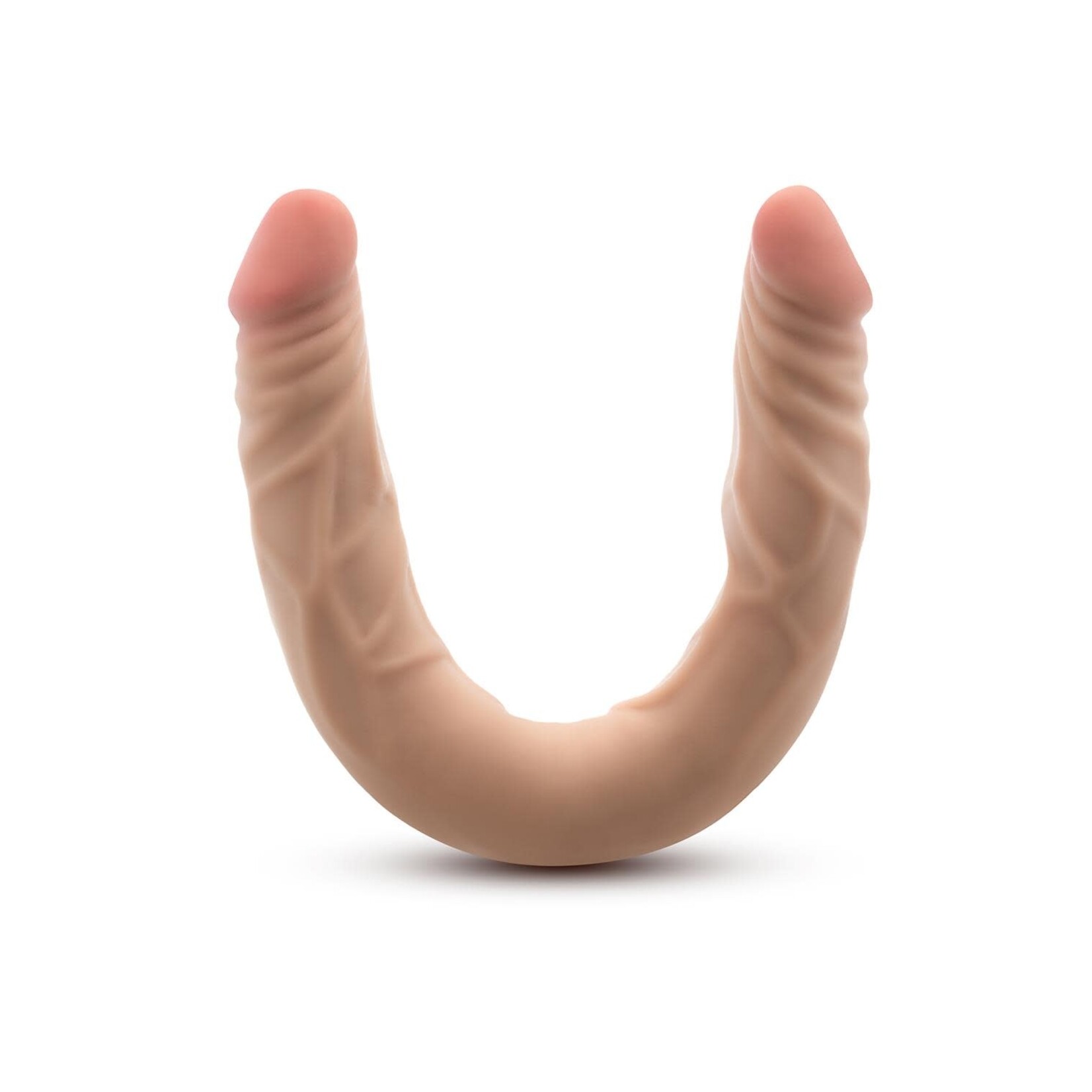 BLUSH BLUSH - DR. SKIN PLUS - 14" POSABLE DOUBLE DONG - BEIGE