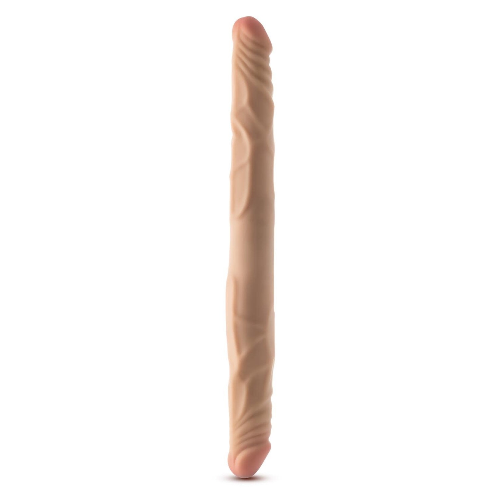 BLUSH BLUSH - DR. SKIN PLUS - 14" POSABLE DOUBLE DONG - BEIGE