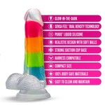 BLUSH BLUSH - NEO ELITE-GLOW IN THE DARK-RAINBOW RAVE 6.5" - MULTICOLORED
