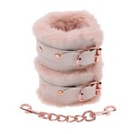 SEX & MISCHIEF S&M PEACHES 'N CREAME FUR HANDCUFFS