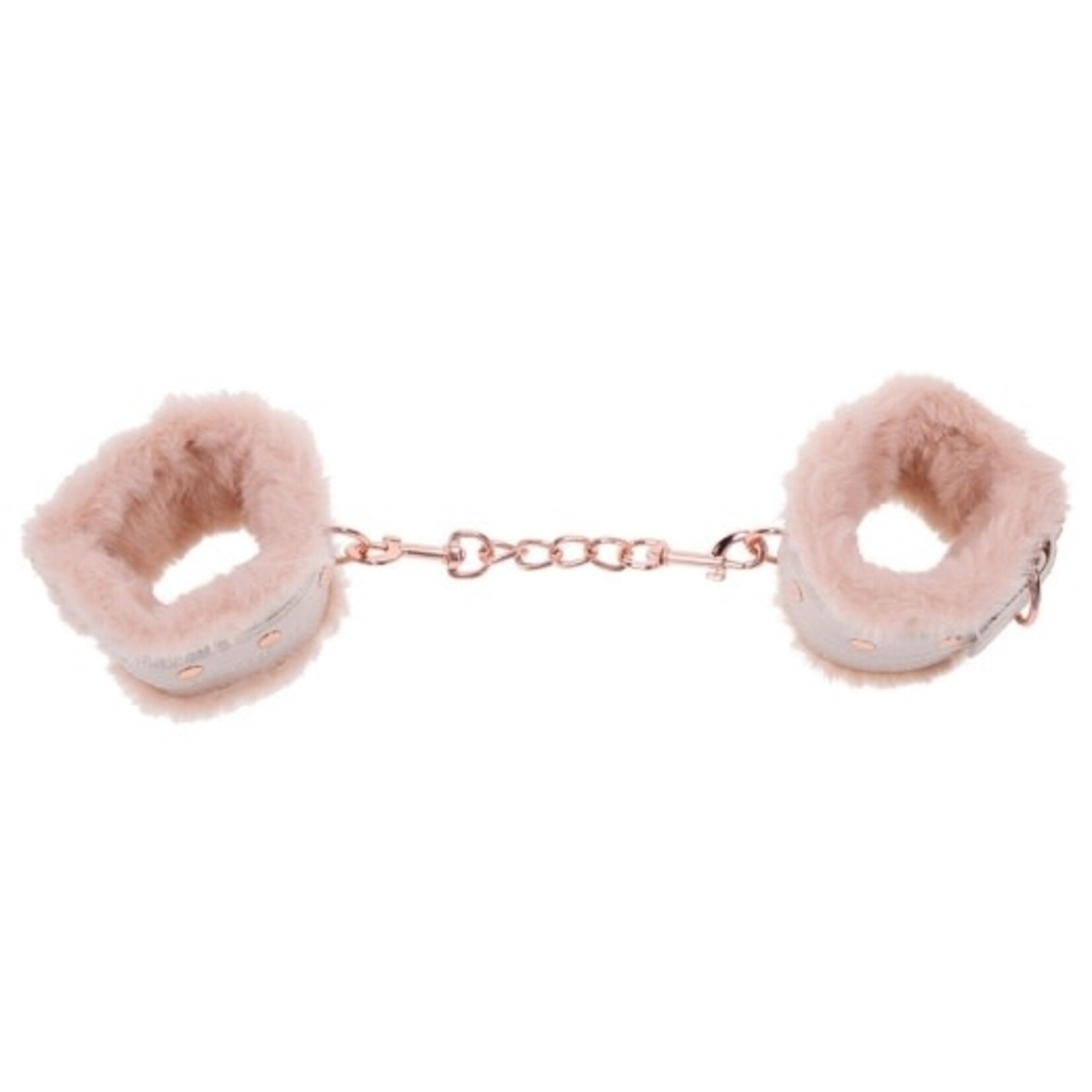 SEX & MISCHIEF S&M PEACHES 'N CREAME FUR HANDCUFFS