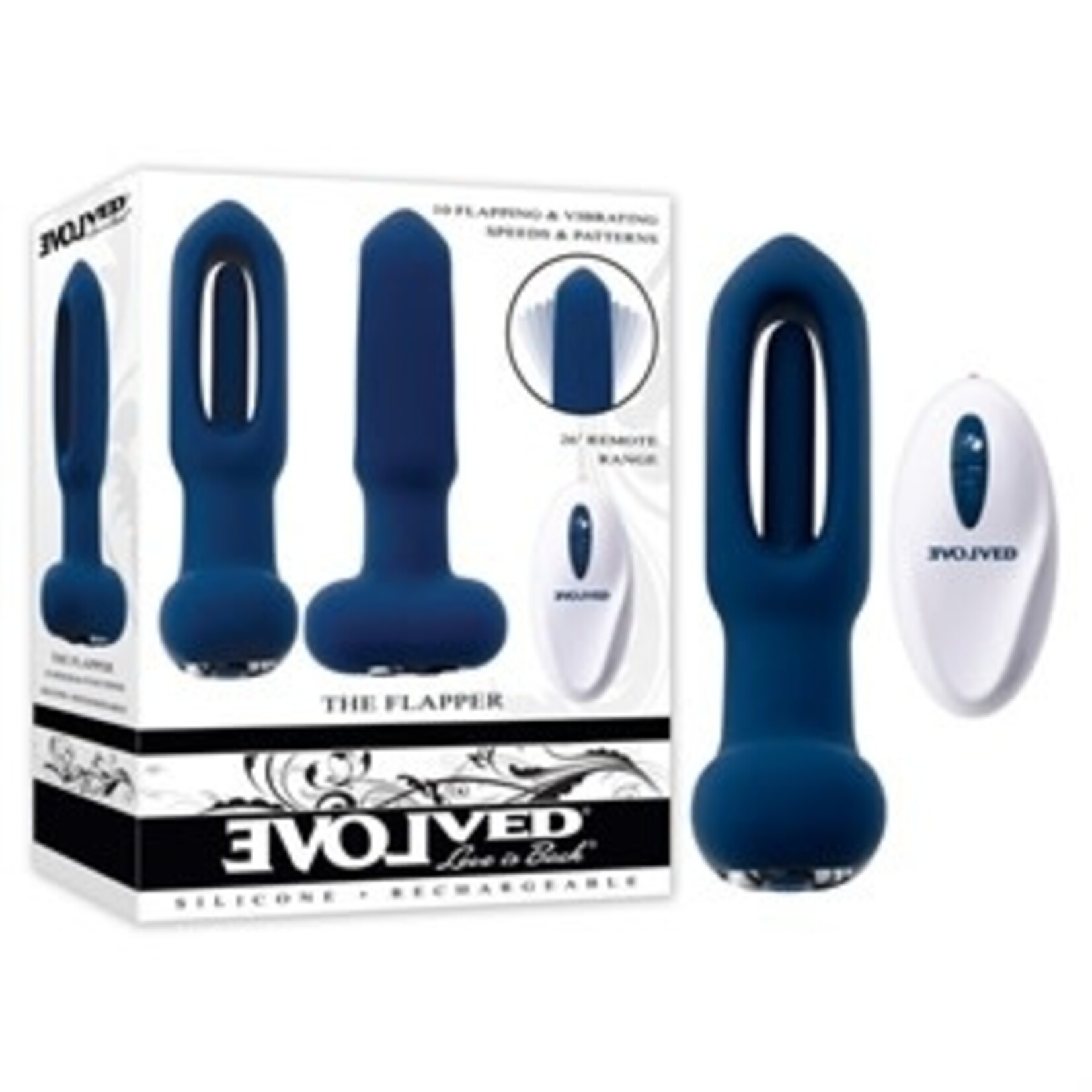 EVOLVED THE FLAPPER REMOTE ANAL VIBE
