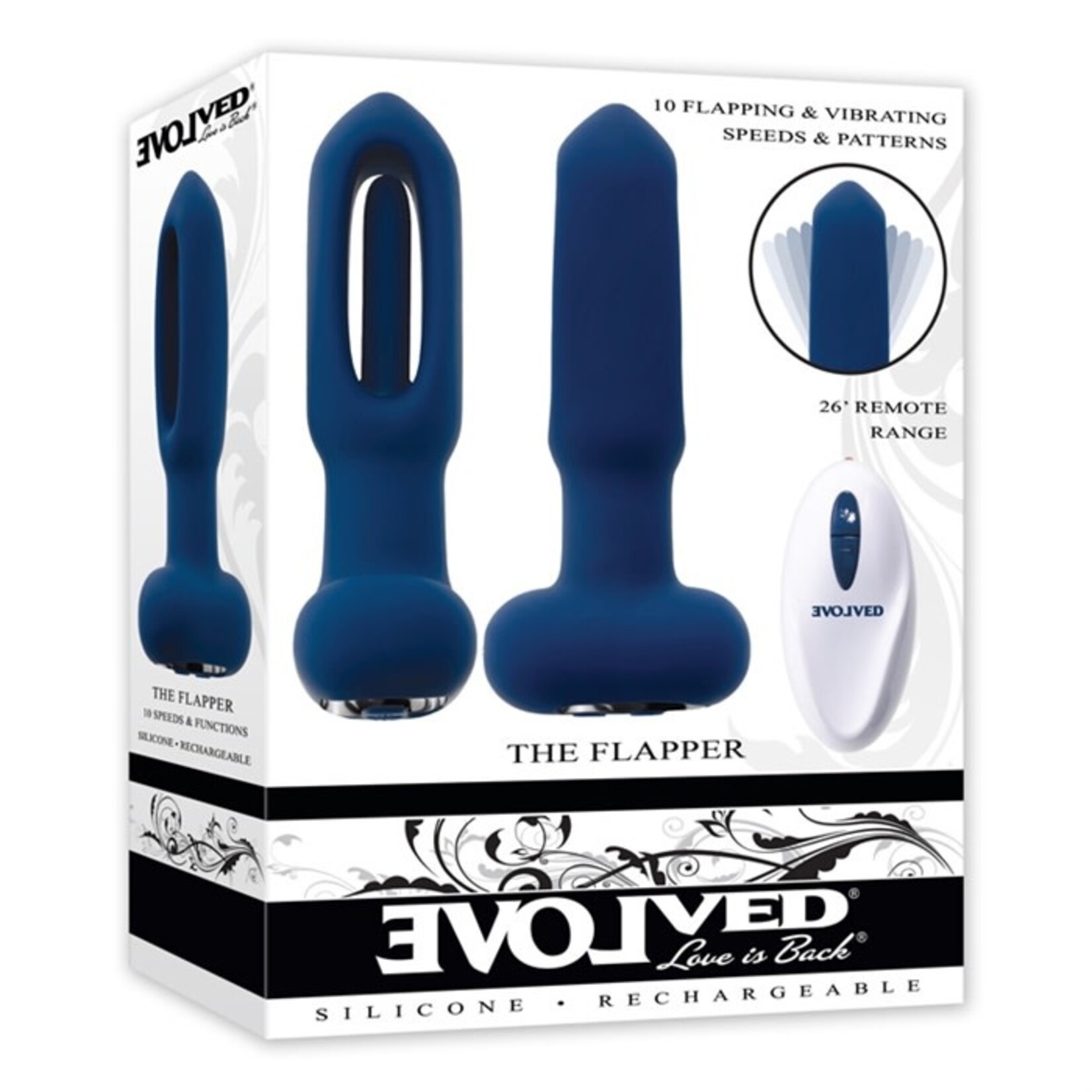 EVOLVED THE FLAPPER REMOTE ANAL VIBE