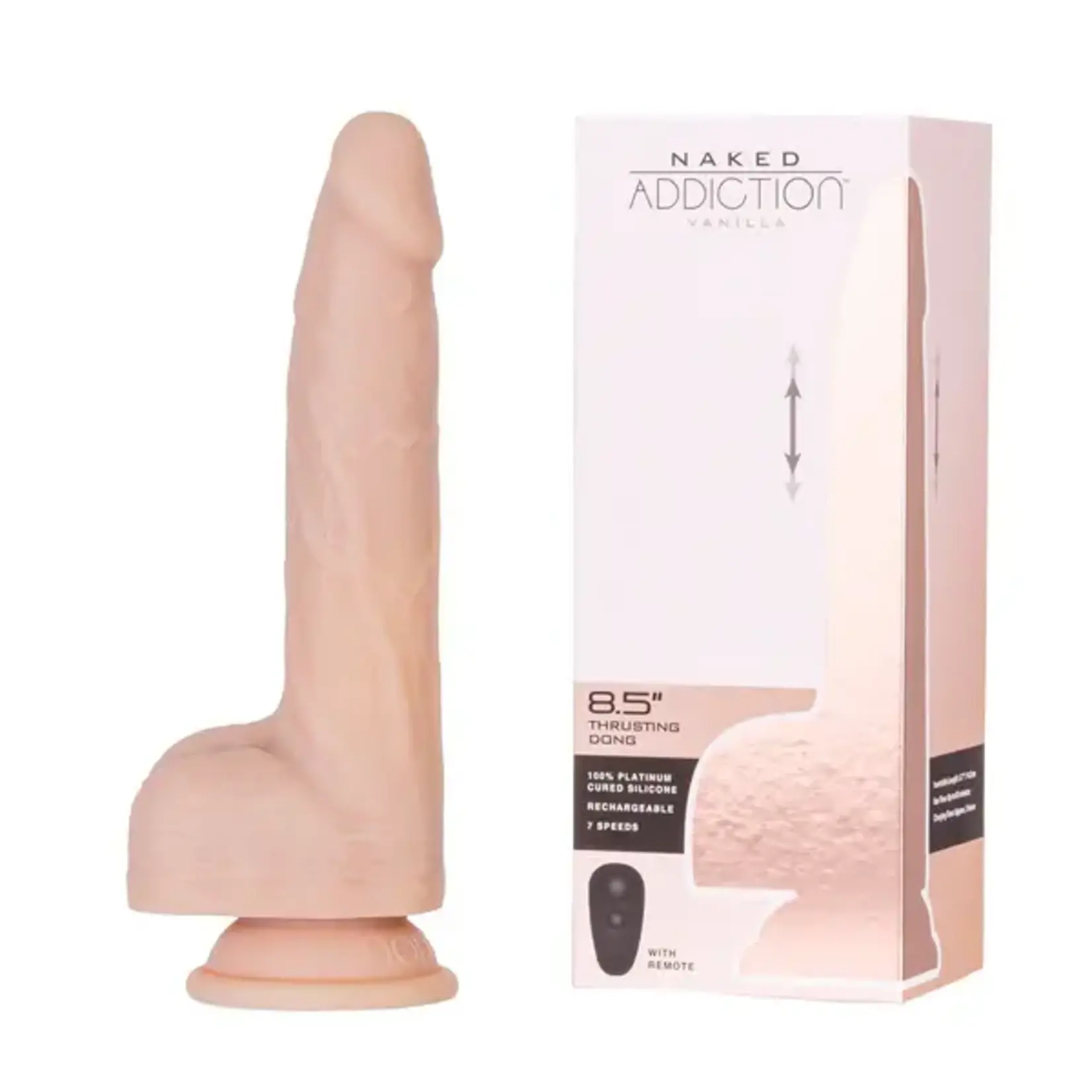ADDICTION NAKED ADDICTION 8.5" THRUSTER - VANILLA