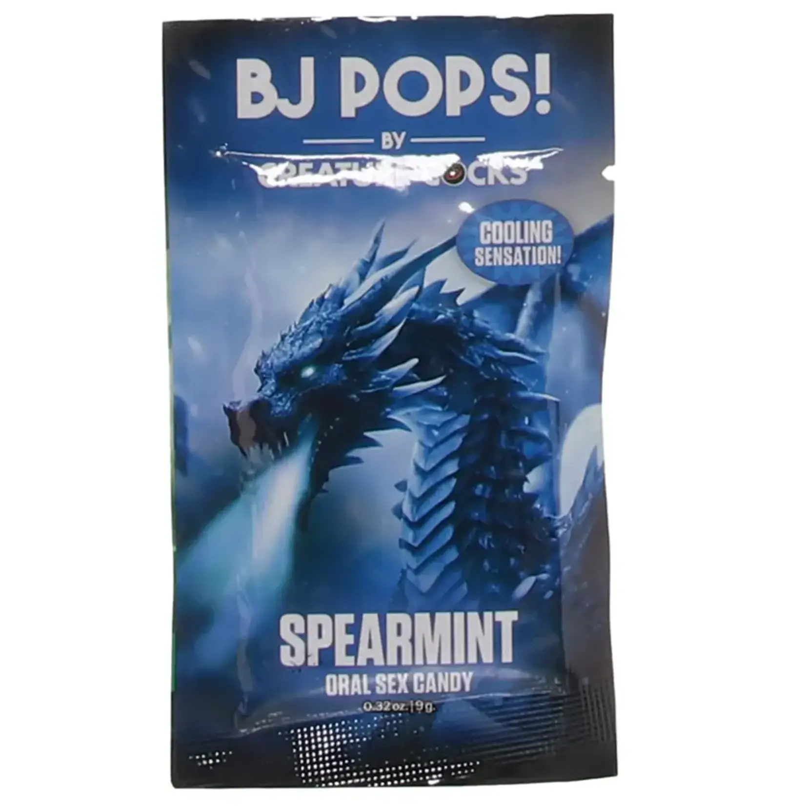 CREATURE COCKS CREATURE COCKS BJ POPS! CANDY .32OZ/90G IN SPEARMINT