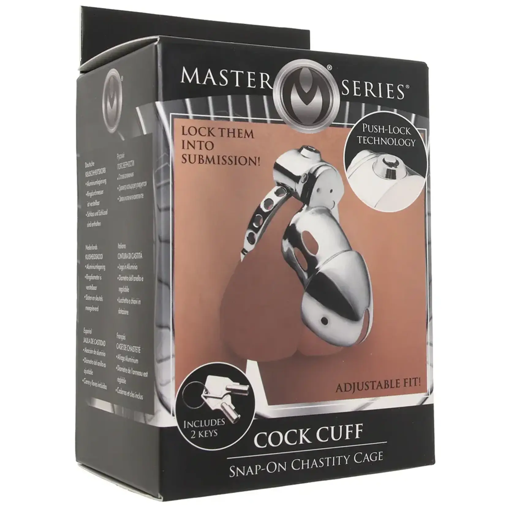 MASTER SERIES MASTER SERIES COCK CUFF CHASTITY CAGE