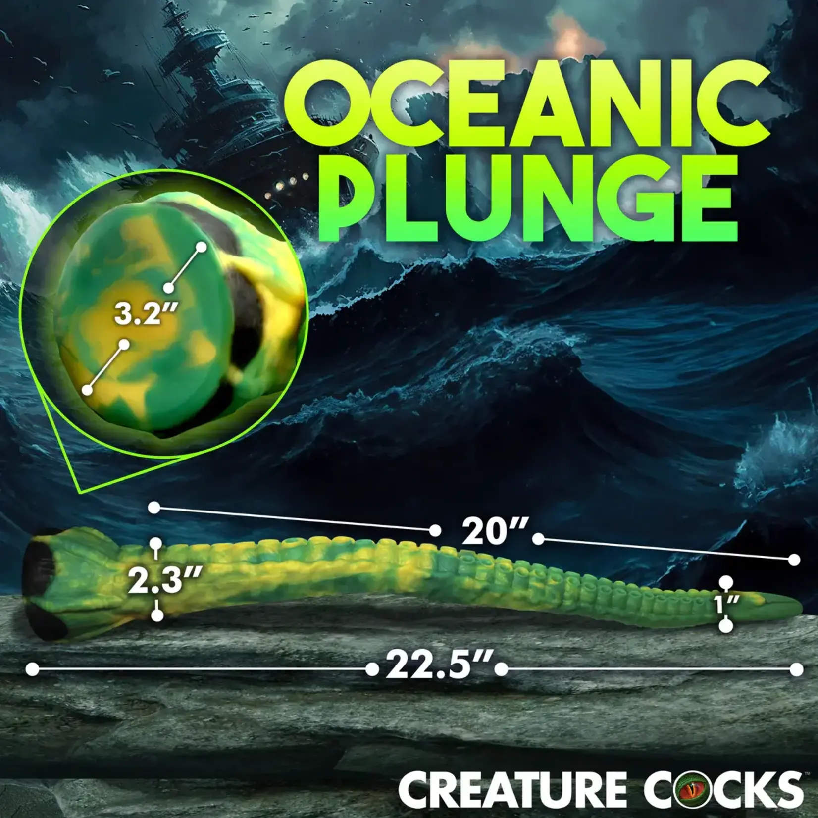CREATURE COCKS CREATURE COCKS TITAN TENTACLE 20 INCH DILDO