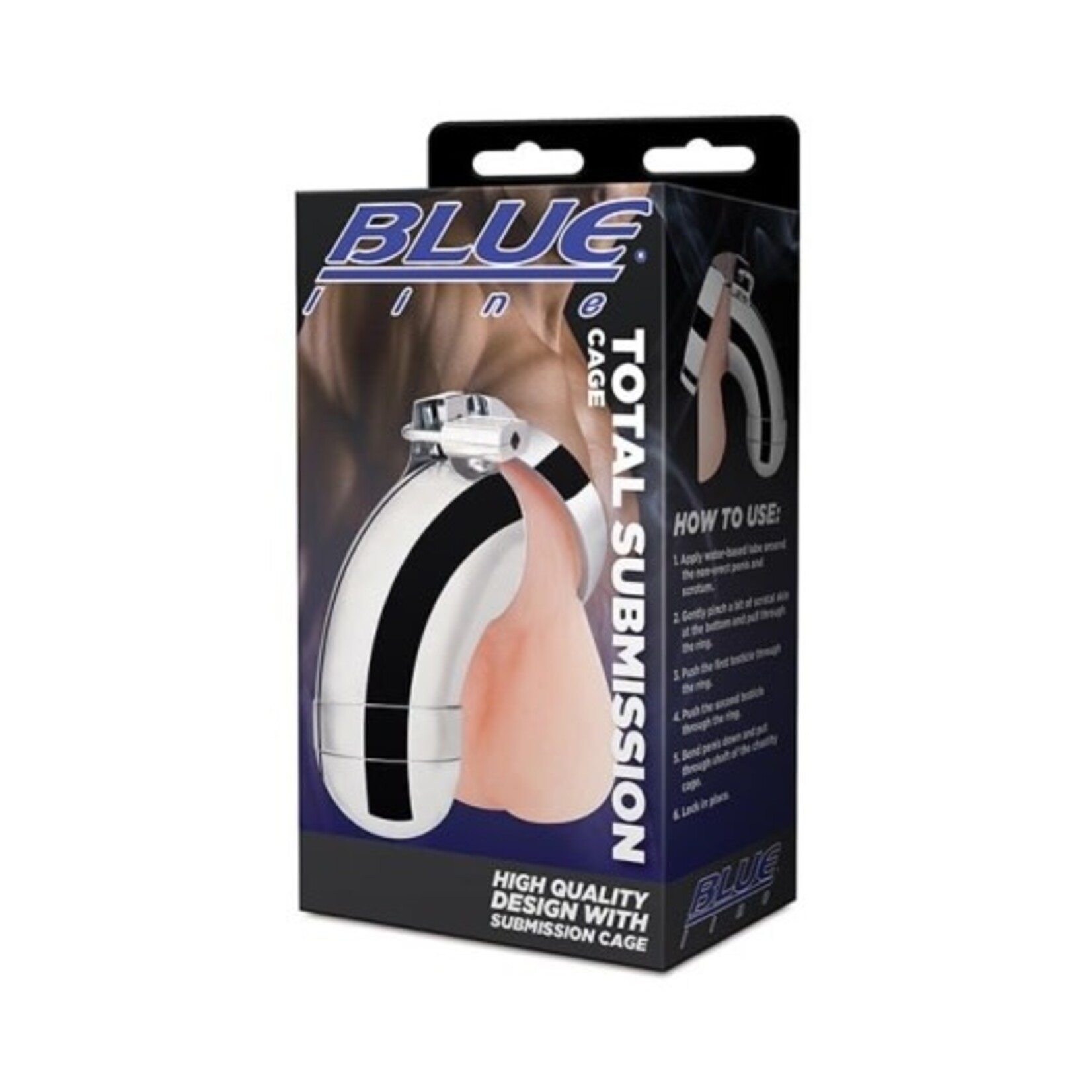 BLUE LINE TOTAL SUBMISSION COCK CAGE