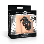 MASTER SERIES MASTER SERIES HARD STOP DOUBLE RING CHASTITY CAGE