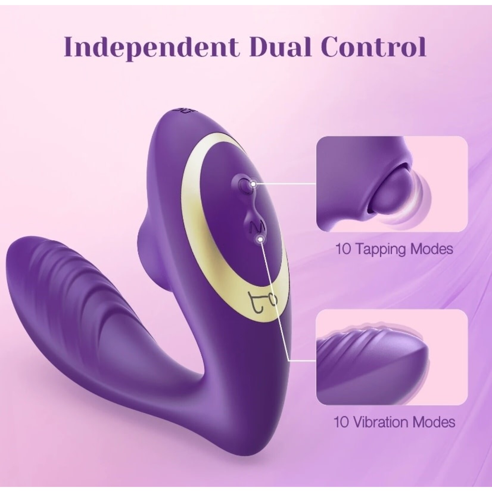 TRACY'S DOG TRACY'S DOG - OG POP TAPPING VIBRATOR PURPLE