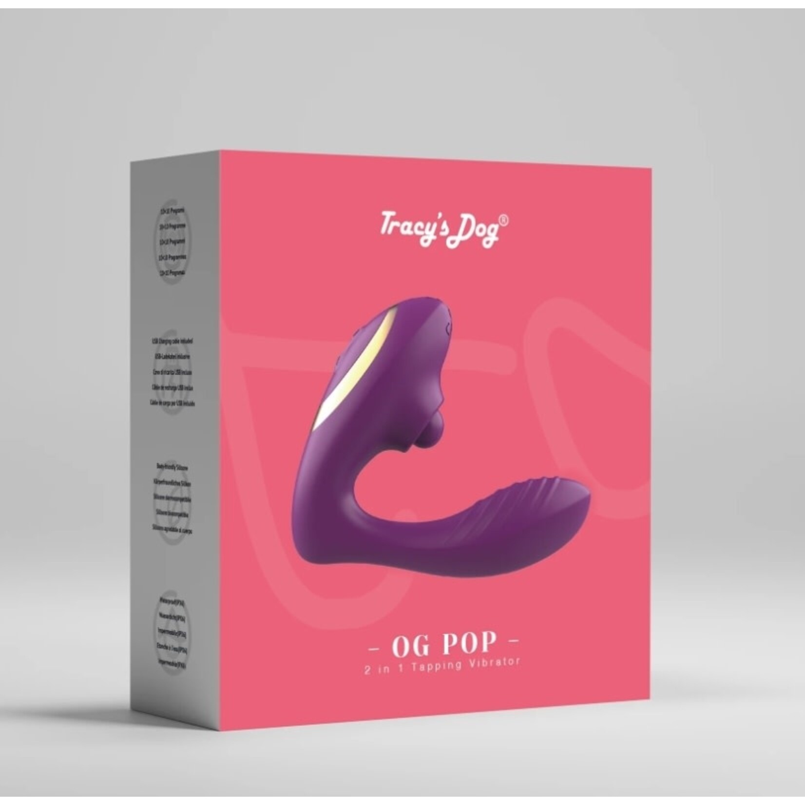 TRACY'S DOG TRACY'S DOG - OG POP TAPPING VIBRATOR PURPLE