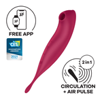 SATISFYER SATISFYER TWIRLING PRO+ CONNECT APP DARK RED