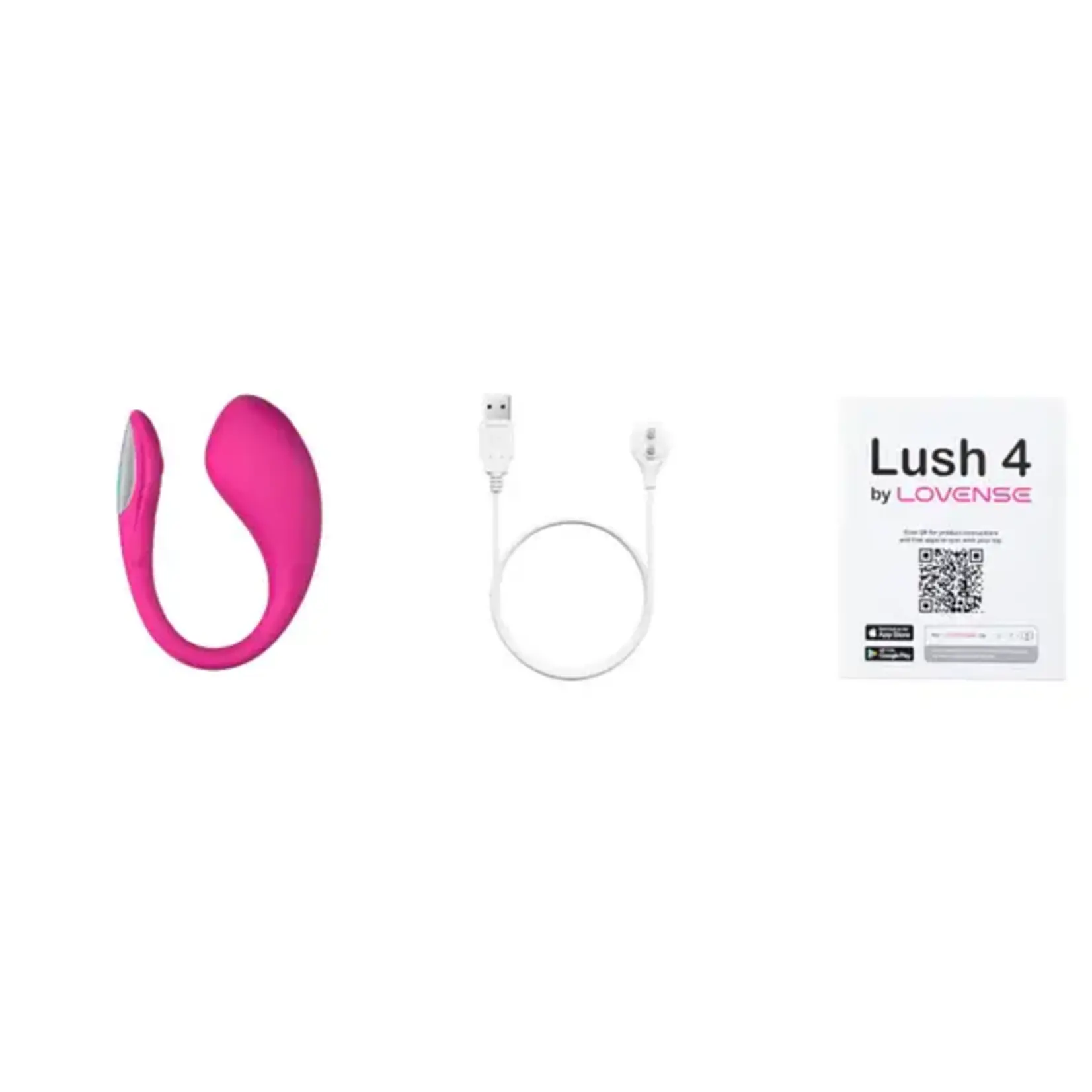 LOVENSE LOVENSE LUSH 4 REMOTE CONTROL VIBRATOR - PINK
