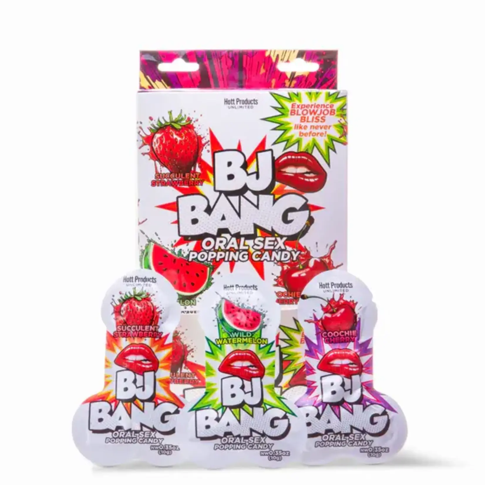 BJ BANG ORAL SEX POPPING CANDY - 10G WILD COOCHIE CHERRY