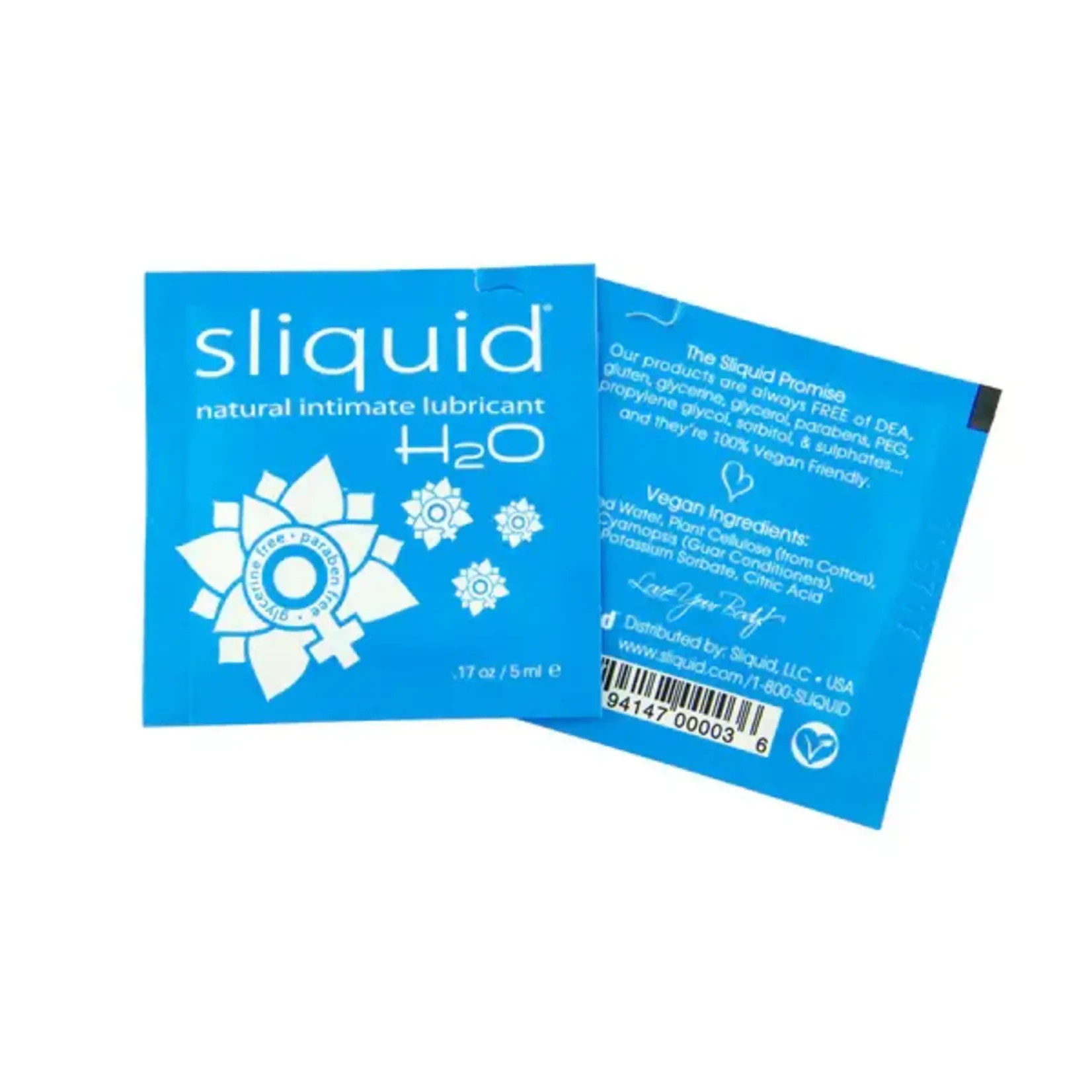 SLIQUID SLIQUID H2O - NATURAL INTIMATE LUBRICANT - 0.17 OZ / 5 ML