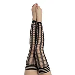 KIX'IES KIX' IES -  JO CIRCLE FOOTLESS THIGH HIGH BLACK SIZE D