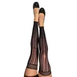 KIX'IES KIX' IES -  LINDSAY FOOTLESS THIGH HIGH BLACK SIZE B