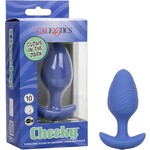 CALEXOTICS CHEEKY VIBRATING GLOW-IN-THE-DARK LARGE BUTT PLUG