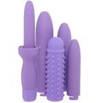 CALEXOTICS DR. LAURA BERMAN RECHARGEABLE DILATORS SET OF 4 LOCKING SIZES PLUS SLEEVE