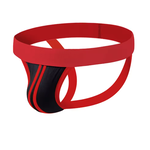 MEN'S JOCKSTRAP BACKLESS THONGS BREATHABLE JOCK STRAP RED MEDIUM