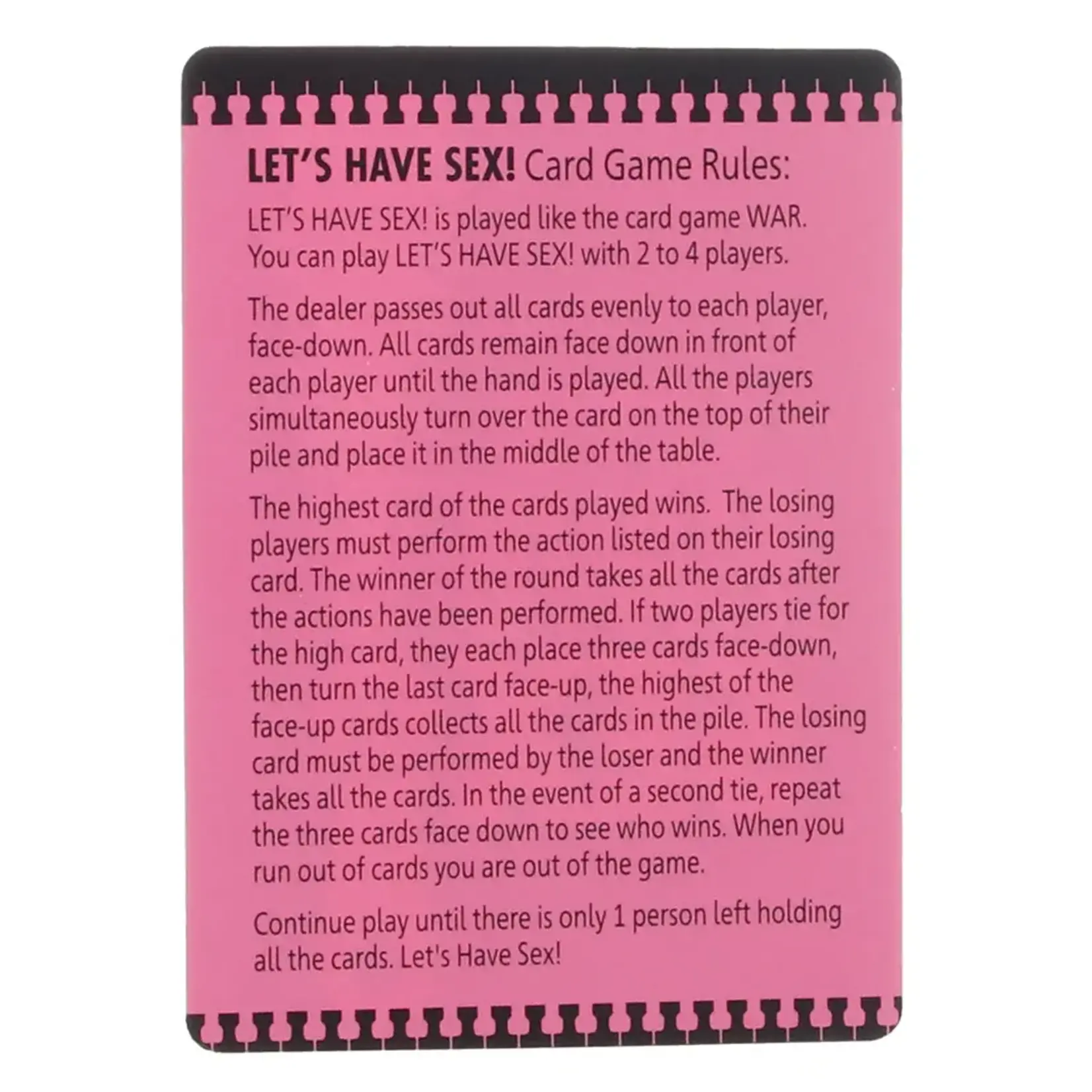 LET'S HAVE SEX CARD GAME