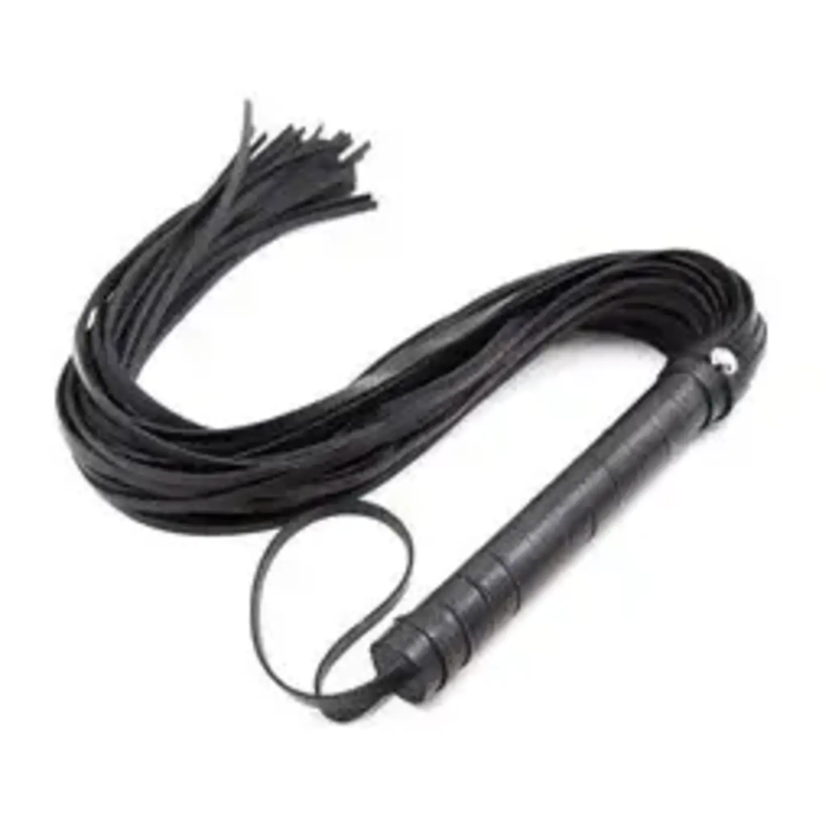 FETISH BOUTIQUE DELUX  EXTRA-LONG FLOGGER BLACK