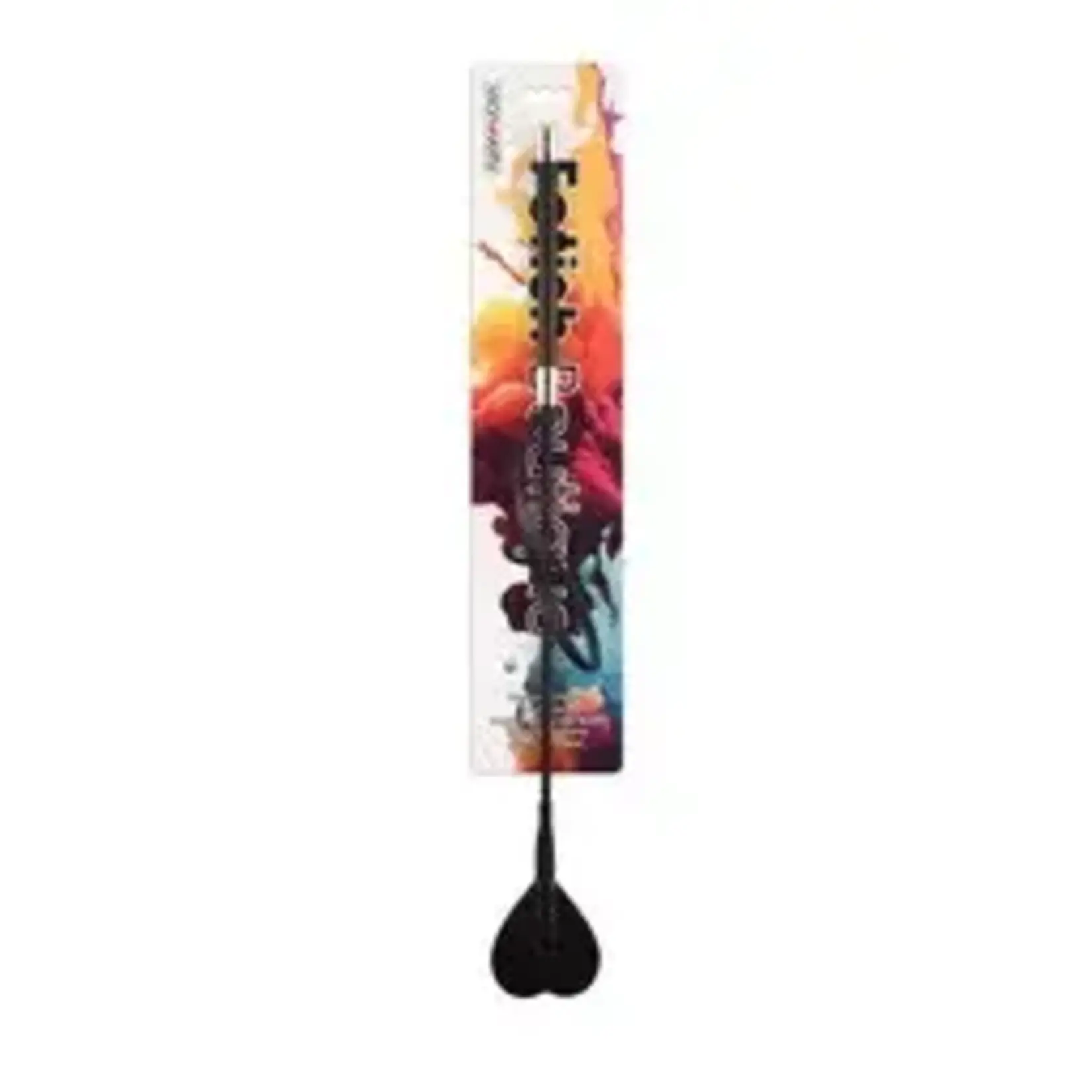FETISH BOUTIQUE HEART RIDING CROP BLACK
