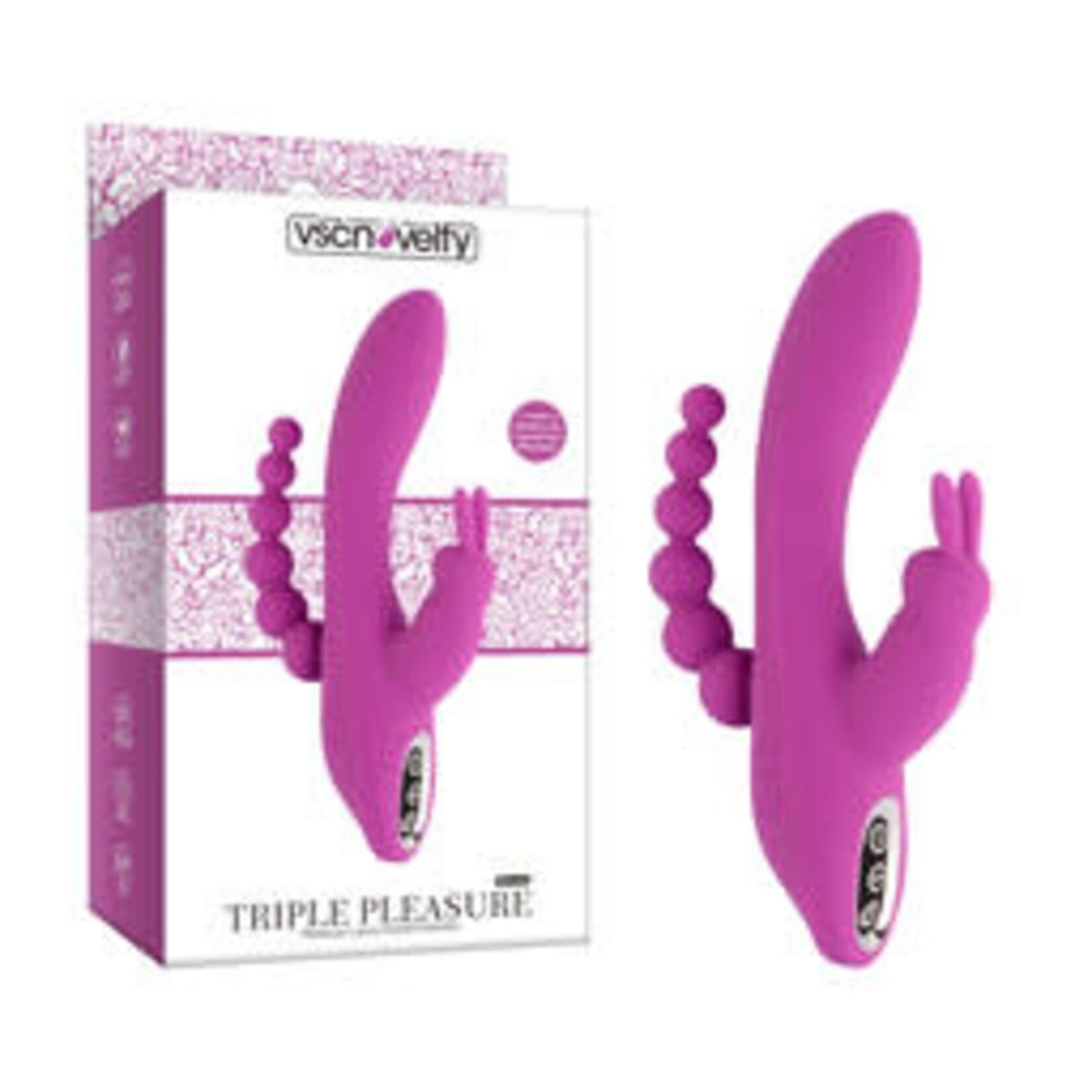 PLEASURE LUXURY RABBIT VIBRATOR- TRIPLE STIMULATION