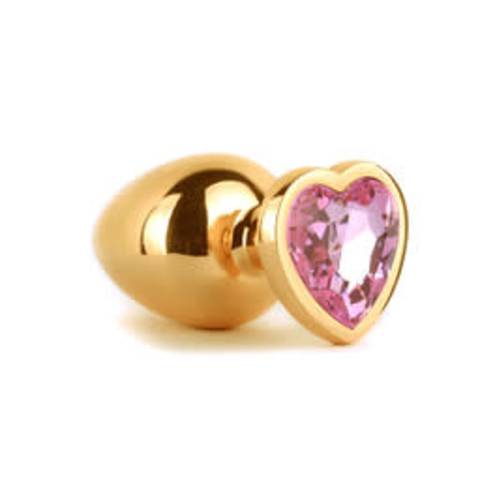 JEWELLED SECRET HEART BUTT PLUG GOLD-LARGE