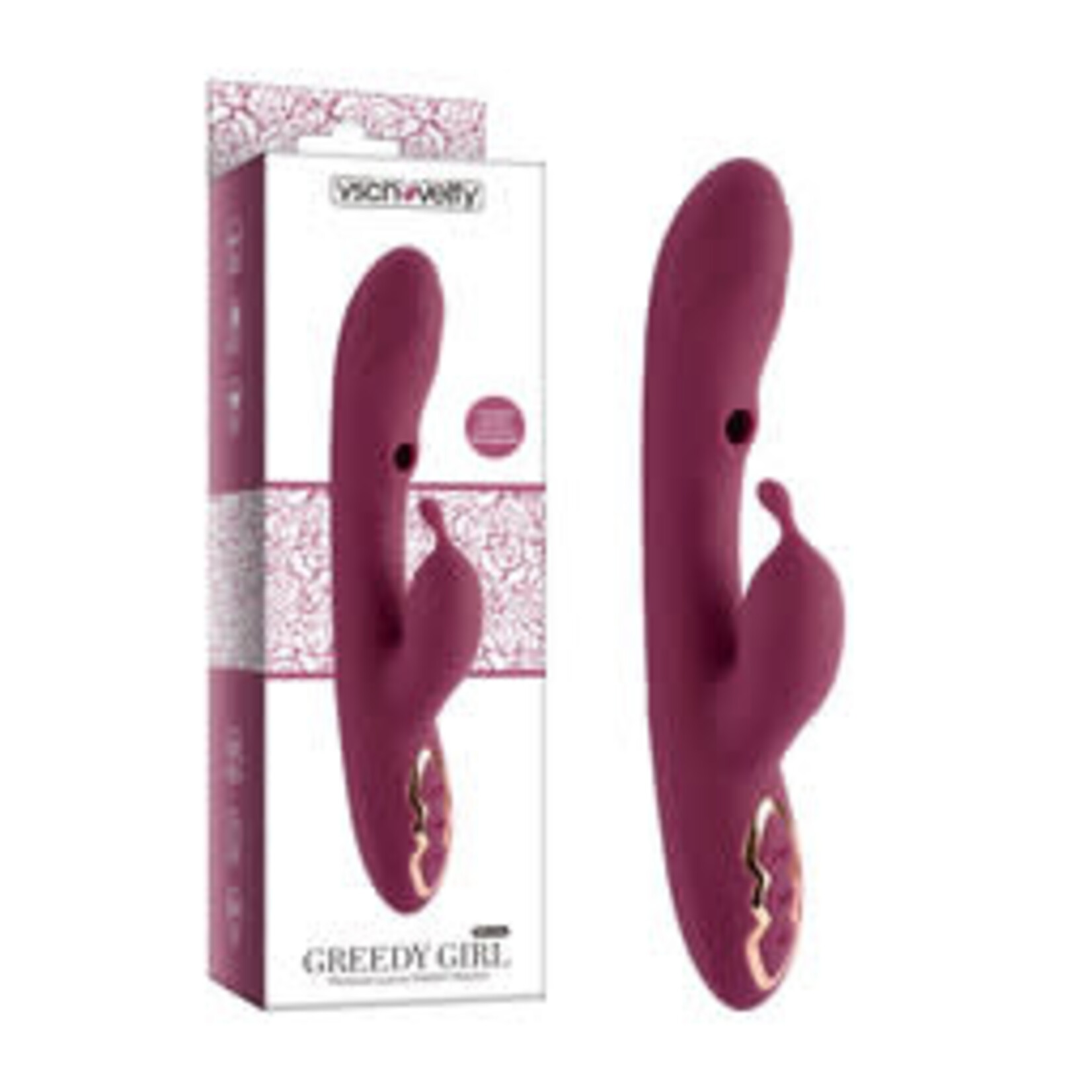 PLEASURE LUXURY RABBIT VIBRATOR- GREEDY GIRL